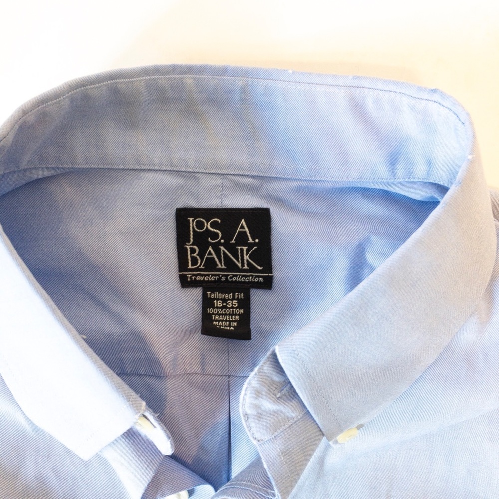 💼 JOS A BANK Tailored Dress Shirt 16 / 35 - Picture 2 of 3